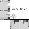 7mm Tiny Ship Helm Wheel Anchor Center Studs 925 Sterling