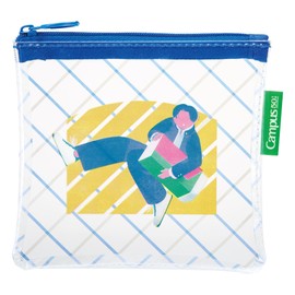 Kokuyo BG-PH100-L1-3 Campus Clear Pouch, Limited Edition 50th Anniversary Gray x Blue