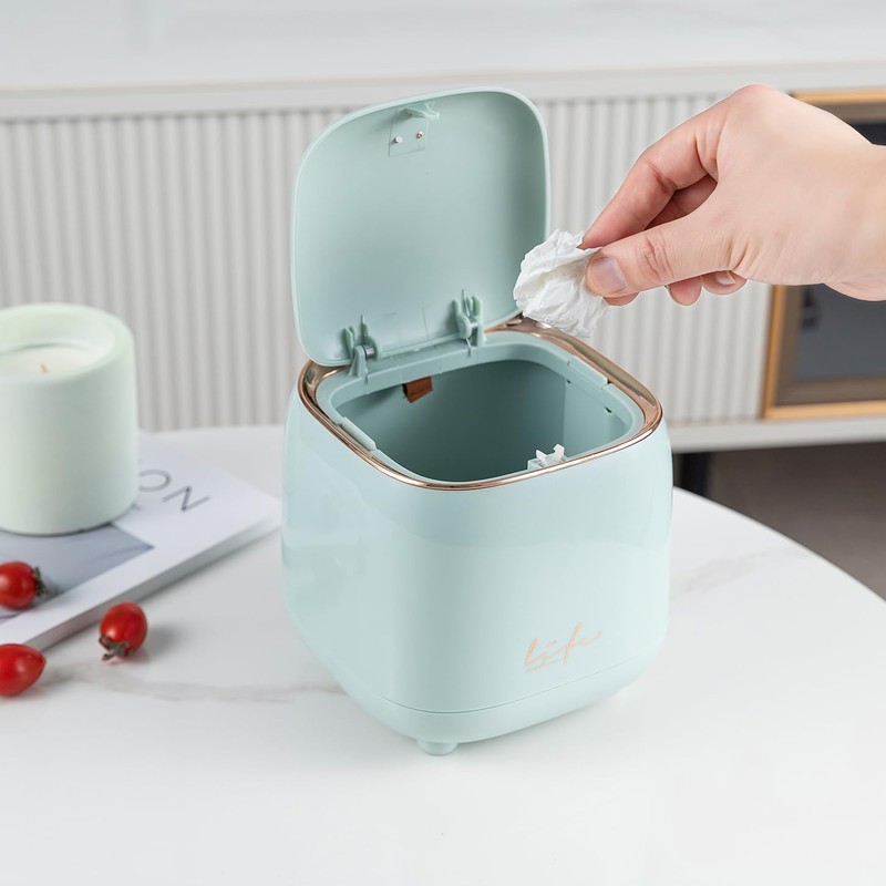 diyannuo Plastic trash can creative mini desktop trash can, with
