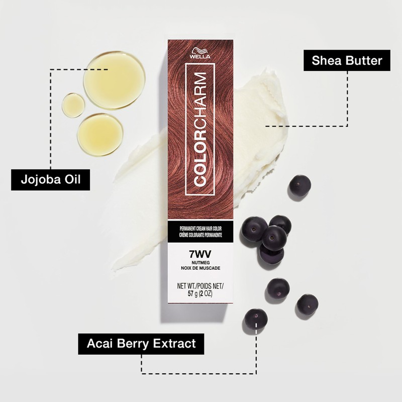 COLORCHARM Permanent Cream Hair Color, 4CH Dark Chocolate Brown, 2