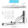 Folding Console 350 mm Heavy Duty Stainless Steel Pack of