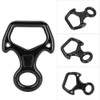 25KN Figure 8 Word Rope Descender Rappel Ring Rock Climbing