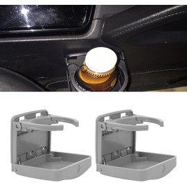 CHICIRIS Portavasos Plegable para Automóvil, Organizador de Botellas de Agua para Vehículos Recreativos, Portavasos para Bebidas para Autocaravanas, Escritorios, Autobuses (Gris