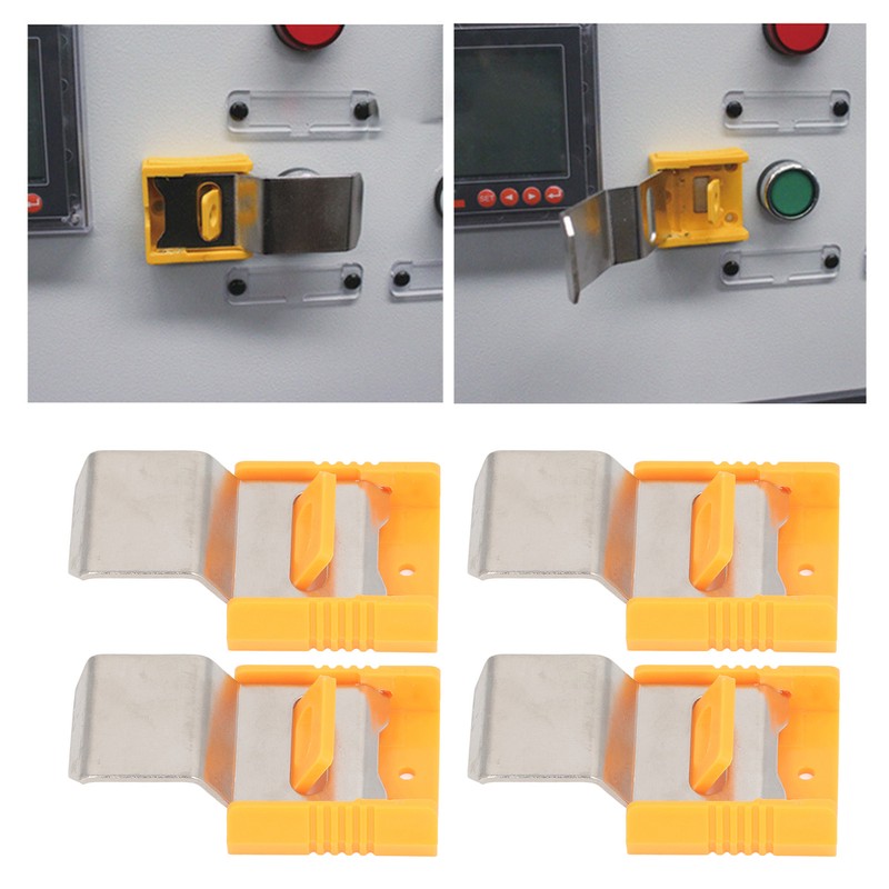 4Pcs Industrial Electric Lock Switch Steel Multipurpose Lockout Device for