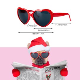 AWAVM 4 Pieces Heart Glasses Effect, 3D Heart Glasses, Diffraction Glasses, Funny Glasses for Carnival, Music Festivals, Party, Bar, Fireworks, Music, Outdoors, Party, Bar, Night Club