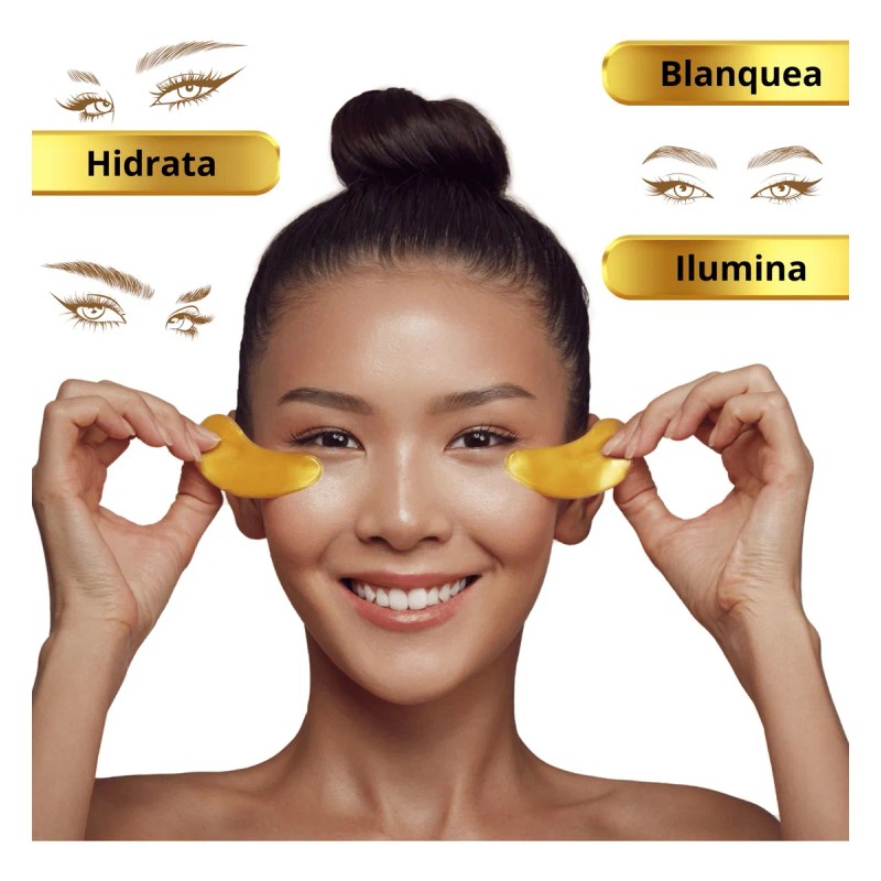 Parches Hydrogel Contorno Ojos 24k Antiarrugas Hidrata 60 Pz