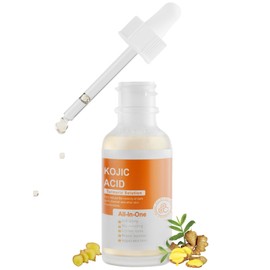 Kojic Acid Turmeric Serum For Dark Spot, 30ML/ 1PCS Moisturizing Kojic Acid Serum For Face, Natural Turmeric Face Serum For Fine Lines, Wrinkle & Dull.