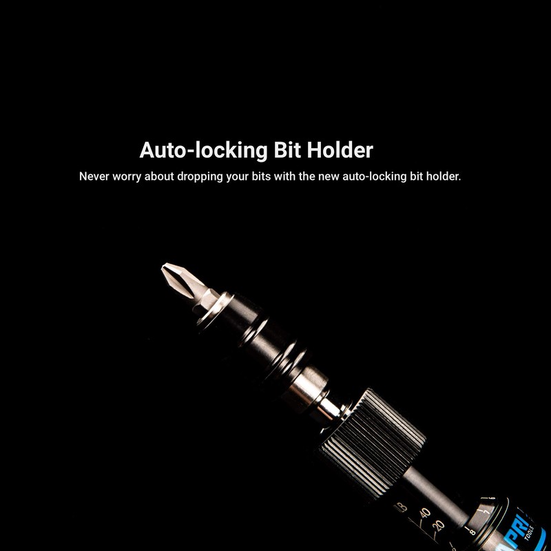 Capri Tools CP21075 Certified Limiting Torque Screwdriver Set, Small, Black