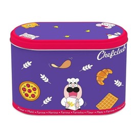 Chefclub Flour Can: This handy flour tin is designed for the measuring cups, simply dip the measuring cup and fill the desired amount.