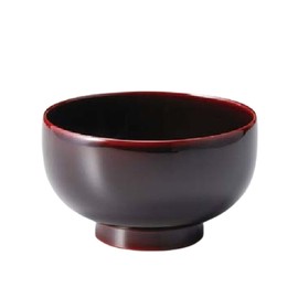 J-kitchens Soup Bowl, Made in Japan, Tamari (1 Guest), 4.5 inches (11.6 cm), Dishwasher Safe, Lacquer, Hand Painted Sonoichi