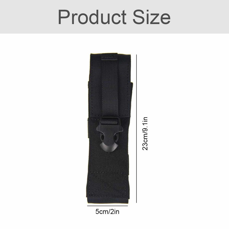 Flashlight Holster Bag Holder - Tactical Torch Case Holder Torch