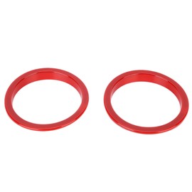 Pair of Exterior Turn Signal Light Ring Trim Fits for Jeep Wrangler 2007-2017Red