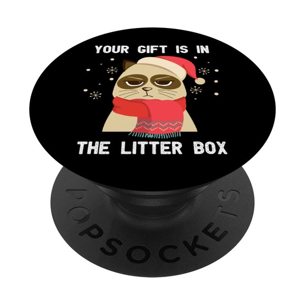 Lustige Katze, Weihnachten "Your Christmas Is In The Litter Box"