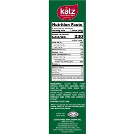 Katz Gluten Free Personal Size Cherry Pie | Dairy Free, Nut Free, Soy Free, Gluten Free | Kosher (1 Pack of 1 Pie, 11.5 Ounce)