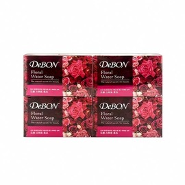 Debon Rose Soap 100g, 4 packs, tablets, foam, skin care, cleanliness products, bathroom supplies, sanitary items, cash on delivery or payment upon order / 드봉 로즈 비누 100g 4개입 정제 거품 피부 관리 청결 제품 욕실 용품 위생 물품 착불 또는 주문시 결제