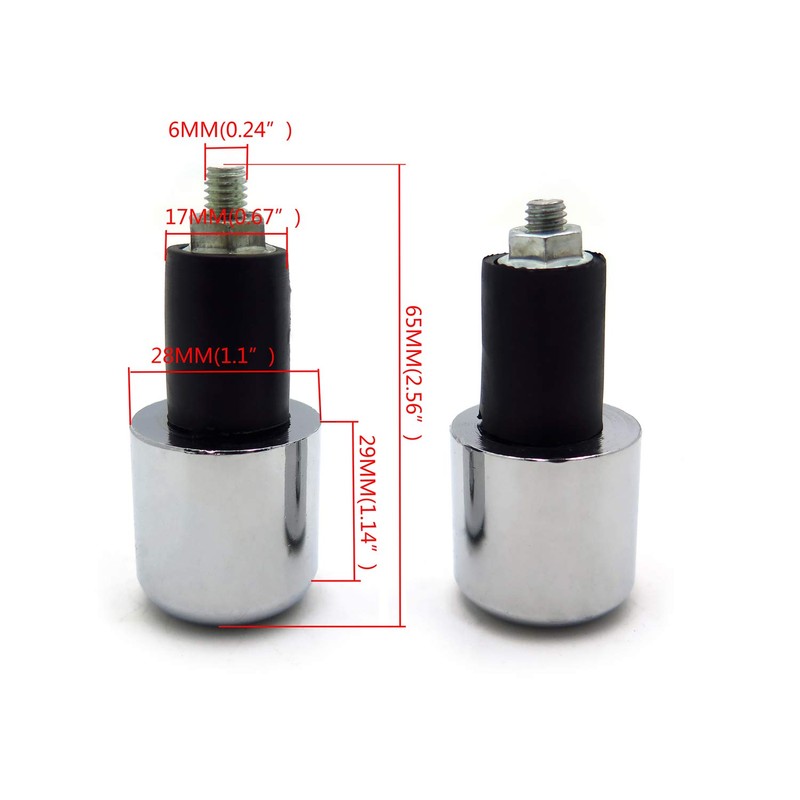 SMT- 2X Universal Handle Bar End Plug Grip Ends Caps