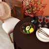 MEANMOY Brown 210 GSM Water & Stain Resistant Round Tablecloth