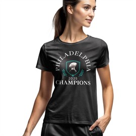 Philadelphia 2025 Champion Shirts, Philadelphia Gameday T-Shirt, Philli Trophy Top for Women Black