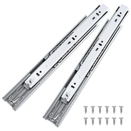 Probrico 2 Pairs 14 Inch Soft Close Drawer Slides, Ball Bearing Full Extension Dresser Slides, Side Mount Heavy Duty Drawer Glides Runners