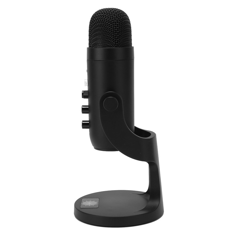 USB Condenser Microphone Plug Play Recording Microphone 360 Degree Rotatable