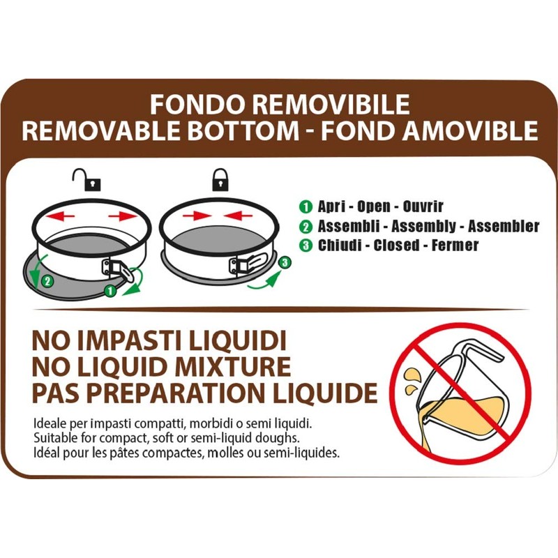 Guardini Gardenia Springform, Steel, Black