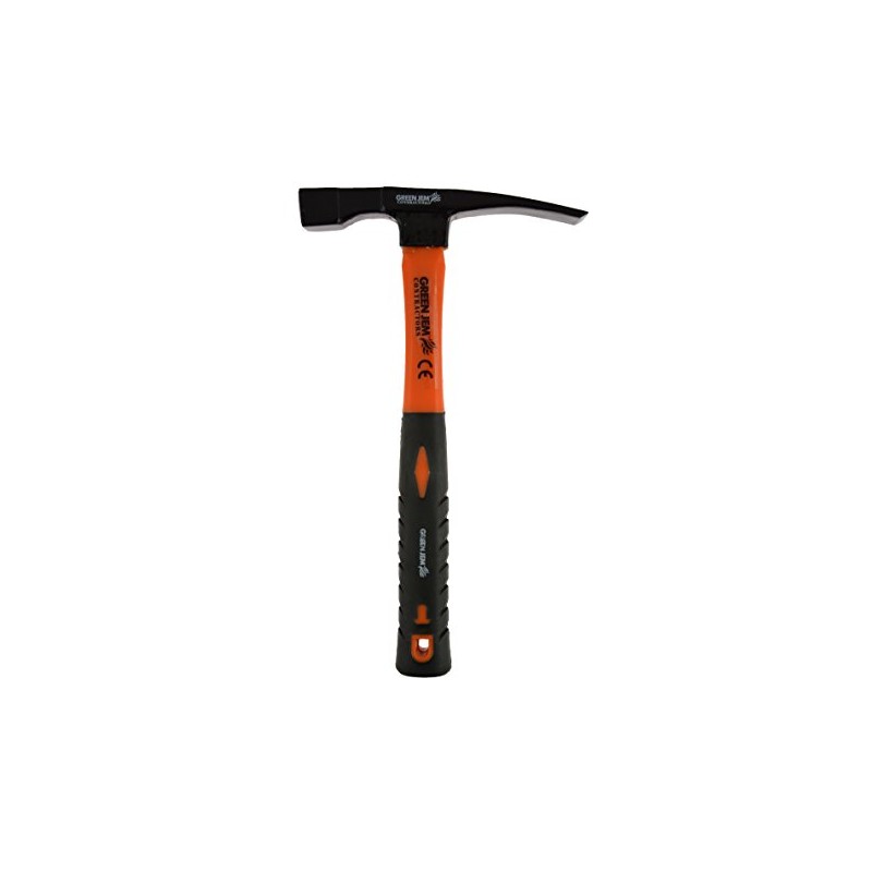 Green Jem HTFGBH Brick Hammer, Black/Orange