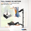 PUTORSEN Sit Stand Monitor Desk Mount for 17-32 inch Screens,