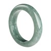 BJIMIDTI Genuine Narrow Jade Ring(Size:9), Burma Natural Raw Green Jade