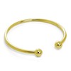 jewellerybox Gold Plated Hollow Sterling Silver Maiden Torque Bangle