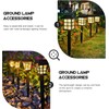 Wensmy 10PCS Solar Torch Lights Stakes Plastic Ground Spikes Solar