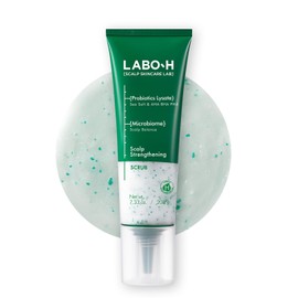 LABO-H Exfoliante Fortalecedor Del Cuero Cabelludo Para El Crecimiento Del Cabello Y Anticaída  Tratamiento Vegano Con Romero Y Sal Marina,