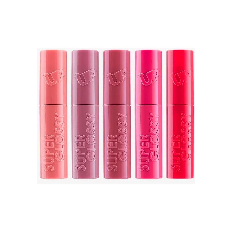 Lip Gloss Super Glossy Pink Up - Kit 5 Piezas