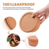 XU&PEIQI 24oz Silicone Food Storage Containers,Round Bowls with Lids -