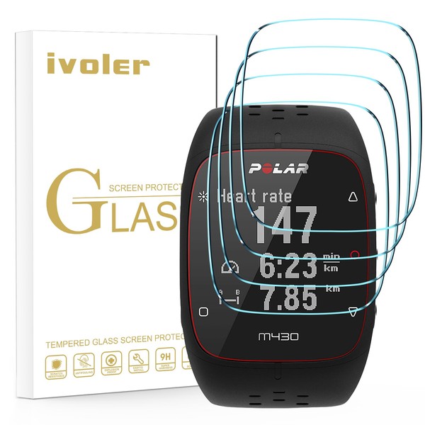 ivoler [Pack of 4] Screen Protector for Polar M400 /