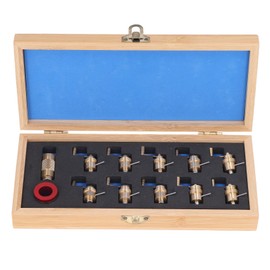 Watch Mainspring Winder, Brass Watch Winding Tool Set with Fixed Base Ring, Hand Crank and Storage Box Protable Watch Winder Repair Tools for 2000, 2671, 2235, 8200, 3135/2824, 2892/2836 Movement