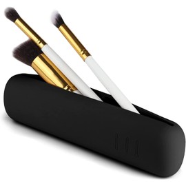 Viaja con estilo y orden gracias a Seviete: Este Porta Brochas de Maquillaje Impermeable y Lavable Ideal para Viajes de silicona premium protege tus brochas del polvo