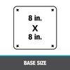 Oatey Closed to 5-3/4 in. Master Flash 8 in. x