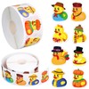 Whaline 1000Pcs Fall Stickers Rolls for Kids Thanksgiving Rubber Duck