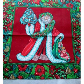 Red Rooster Fabric Red Rooster "Father Christmas" in Reds & Greens Tote or Pillow? $2.50