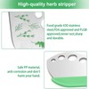 Herb Stripper, 9 Hole Stainless Steel Herb Cutter Leaf Stripper