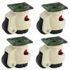 YuYBrightmi 4 Pcs 40F Leveling Machine Caster, Top Plate Leveling