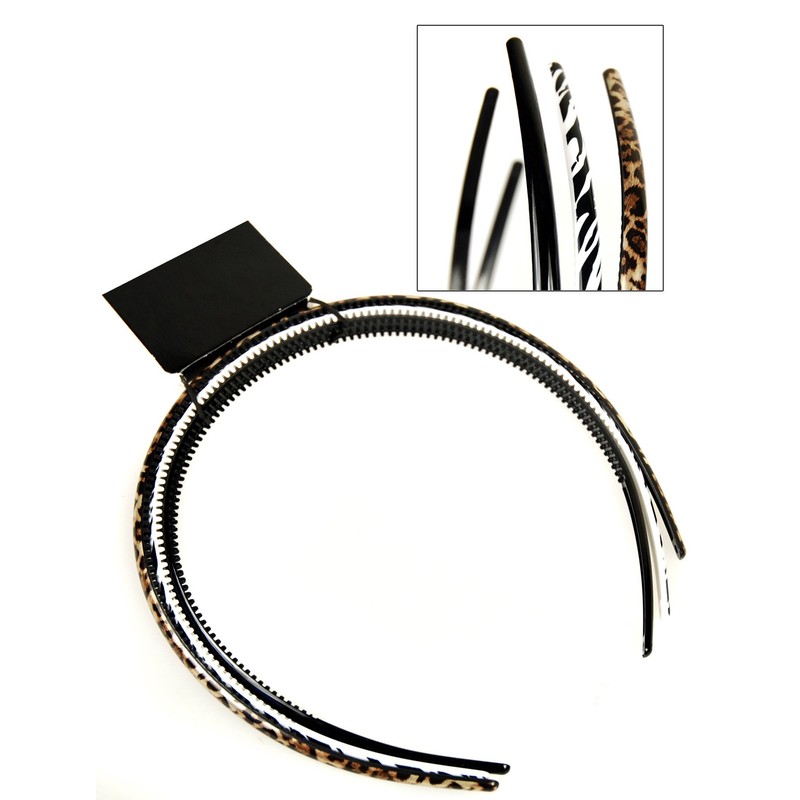 Animal Print Alice Hair Bands Set of 3
