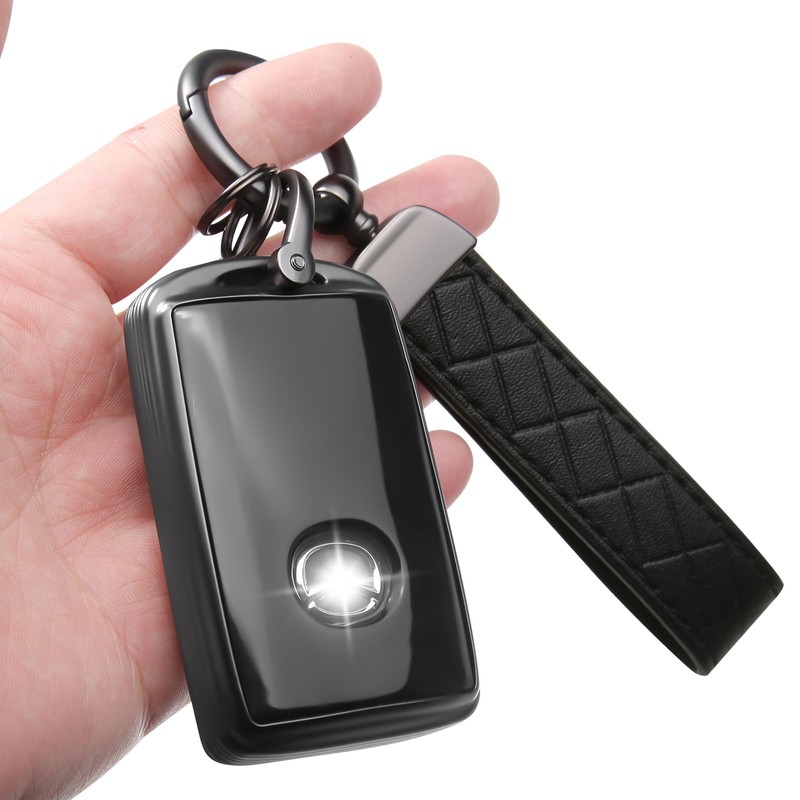 CHENZLIN for Mazda Key Fob Cover 4-Button TPU Case Keychain