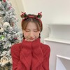 Caiguoer Christmas Headband Antlers Headband Flower Pineal Headband for Women
