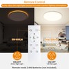 UprizeP Flush Mount Ceiling Light with Night Light, 15in LED