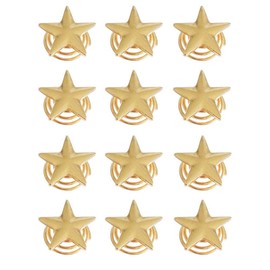 Beetoo 12 Pack Spiral Star Hair Clips Vingate Star Hair Pins, Bridal Twist Hairpin Headpieces for Women Girls Wedding Party (Gold)