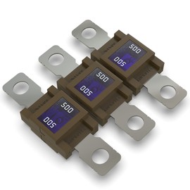 Auprotec Mega High Current Fuse Screw Fuse 80A - 500A, 500 A amp, brown.
