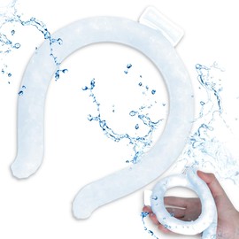 Neck Cooling Tube Neck Cooling Ring Reusable Portable Cooling Neck Wrap for Summer Warmth Outdoor Indoor Cooling and Heat Dissipation White