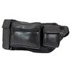 Lambskin Leather Large Waist Bag Multi Function 4 Pocket Fanny