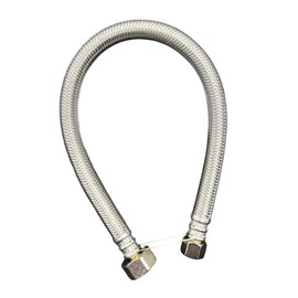WINDON BAY 16" Faucet Supply Line, 3/8" OD x 1/2" FIP Stainless Steel Kitchen Faucet Hose Connector, For Small Kitchen Sink with Short Distance 1 pack